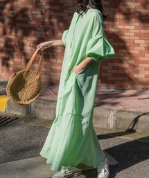 Diosfront | ボリュウームスリーブマキシ丈マーメイドシャツワンピース(ワンピース)