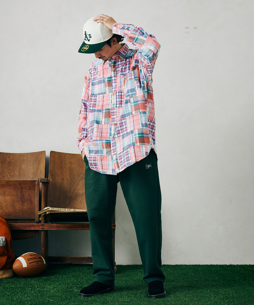 JOURNAL STANDARD relume(ジャーナルスタンダード レリューム)の「Relume Sports Wear 420g オーバーサイズ スウェットパンツ(スウェットパンツ・メンズ・ネイビー/ナチュラル/グリーン・LARGE/MEDIUM)」の17枚目の写真