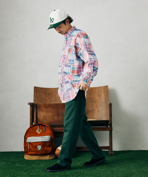 JOURNAL STANDARD relume(ジャーナルスタンダード レリューム)の「Relume Sports Wear 420g オーバーサイズ スウェットパンツ(スウェットパンツ・メンズ・ネイビー/ナチュラル/グリーン・LARGE/MEDIUM)」の16枚目の写真