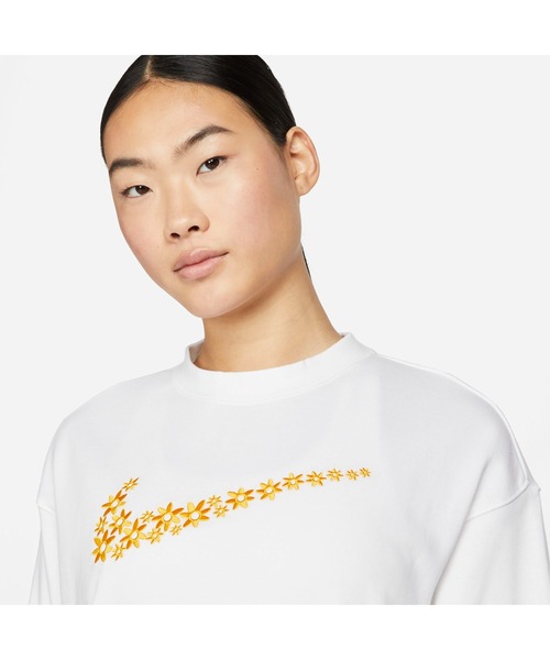 NIKE（ナイキ）の「ナイキ NIKE ナイキNSW スポーツ デイジー フリース L/S クルー（スウェット・レディース・ブラック/ホワイト・L/M/XL/S）」の6枚目の写真