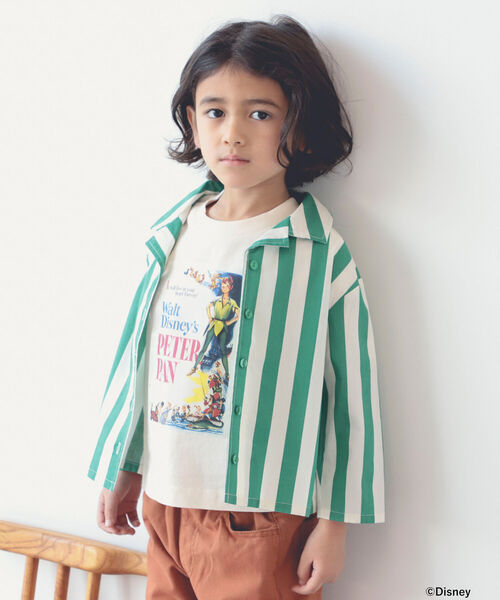 B:MING by BEAMS(ビーミングバイビームス)の「B:MING by BEAMS / ストライプ オープンカラー シャツ(90~140cm)(シャツ/ブラウス・キッズ・グリーン系その他/レッド系その他・110/130/120/140/90/100)」の8枚目の写真