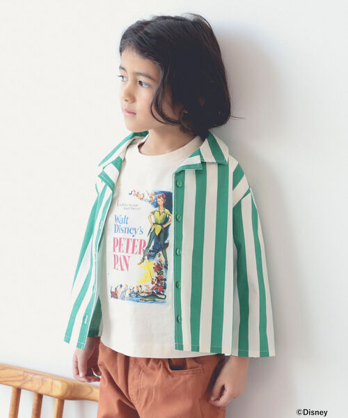 B:MING by BEAMS(ビーミングバイビームス)の「B:MING by BEAMS / ストライプ オープンカラー シャツ(90~140cm)(シャツ/ブラウス・キッズ・グリーン系その他/レッド系その他・110/130/120/140/90/100)」の9枚目の写真