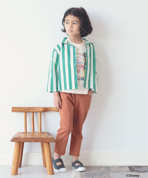 B:MING by BEAMS(ビーミングバイビームス)の「B:MING by BEAMS / ストライプ オープンカラー シャツ(90~140cm)(シャツ/ブラウス・キッズ・グリーン系その他/レッド系その他・110/130/120/140/90/100)」の11枚目の写真