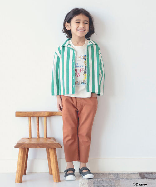 B:MING by BEAMS(ビーミングバイビームス)の「B:MING by BEAMS / ストライプ オープンカラー シャツ(90~140cm)(シャツ/ブラウス・キッズ・グリーン系その他/レッド系その他・110/130/120/140/90/100)」の12枚目の写真