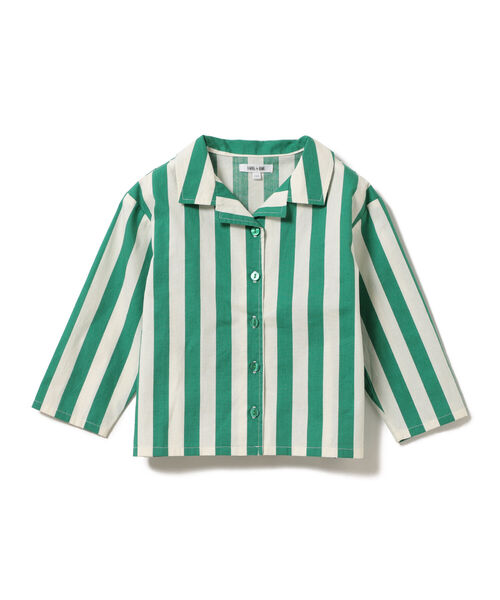 B:MING by BEAMS(ビーミングバイビームス)の「B:MING by BEAMS / ストライプ オープンカラー シャツ(90~140cm)(シャツ/ブラウス・キッズ・グリーン系その他/レッド系その他・110/130/120/140/90/100)」の19枚目の写真