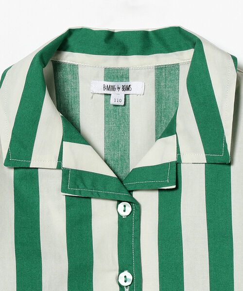 B:MING by BEAMS(ビーミングバイビームス)の「B:MING by BEAMS / ストライプ オープンカラー シャツ(90~140cm)(シャツ/ブラウス・キッズ・グリーン系その他/レッド系その他・110/130/120/140/90/100)」の21枚目の写真