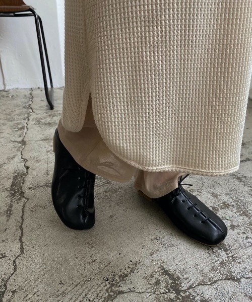 Amiur（エミレ）の「soft leather shoes（その他シューズ・レディース・ブラック/キャメル・S/M/L）」の6枚目の写真