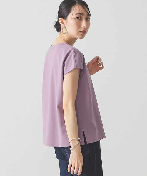 BEAMS LIGHTS(ビームスライツ)の「BEAMS LIGHTS / 強撚 フレンチスリーブ プルオーバー(Tシャツ/カットソー・レディース・ネイビー/ミント/ラベンダー/ホワイト系その他6・ONE SIZE)」の15枚目の写真