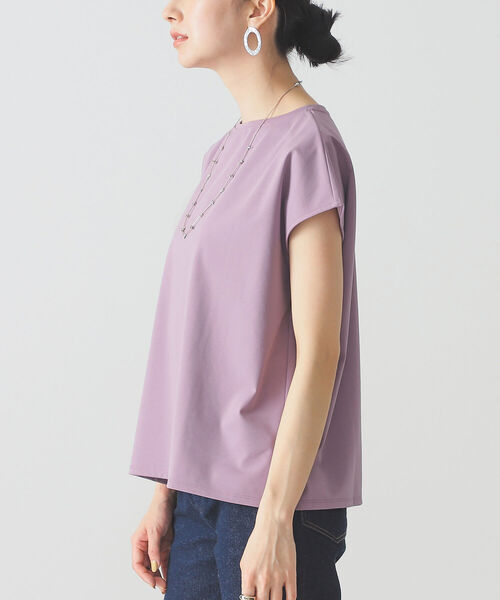 BEAMS LIGHTS(ビームスライツ)の「BEAMS LIGHTS / 強撚 フレンチスリーブ プルオーバー(Tシャツ/カットソー・レディース・ネイビー/ミント/ラベンダー/ホワイト系その他6・ONE SIZE)」の16枚目の写真