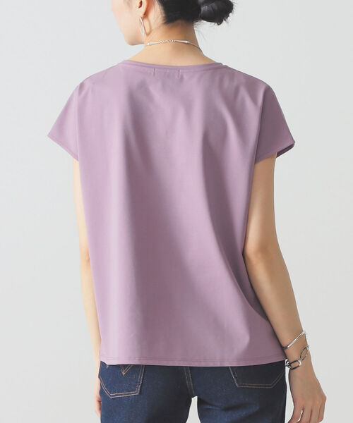 BEAMS LIGHTS(ビームスライツ)の「BEAMS LIGHTS / 強撚 フレンチスリーブ プルオーバー(Tシャツ/カットソー・レディース・ネイビー/ミント/ラベンダー/ホワイト系その他6・ONE SIZE)」の8枚目の写真