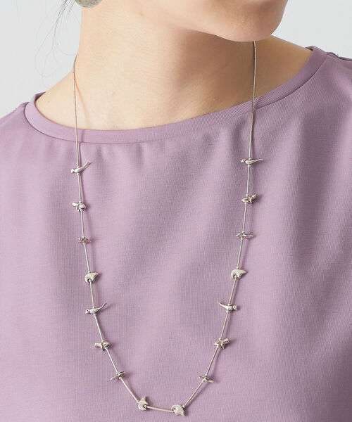 BEAMS LIGHTS(ビームスライツ)の「BEAMS LIGHTS / 強撚 フレンチスリーブ プルオーバー(Tシャツ/カットソー・レディース・ネイビー/ミント/ラベンダー/ホワイト系その他6・ONE SIZE)」の6枚目の写真