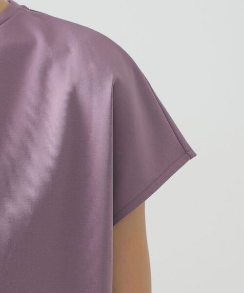 BEAMS LIGHTS(ビームスライツ)の「BEAMS LIGHTS / 強撚 フレンチスリーブ プルオーバー(Tシャツ/カットソー・レディース・ネイビー/ミント/ラベンダー/ホワイト系その他6・ONE SIZE)」の10枚目の写真