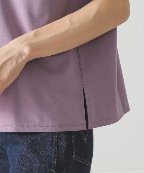 BEAMS LIGHTS(ビームスライツ)の「BEAMS LIGHTS / 強撚 フレンチスリーブ プルオーバー(Tシャツ/カットソー・レディース・ネイビー/ミント/ラベンダー/ホワイト系その他6・ONE SIZE)」の21枚目の写真