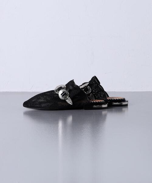 TOGA PULLA(トーガ プルラ)の「<TOGA PULLA(トーガ プルラ)>メッシュ コンチョ スリッパサンダル■■■(サンダル・レディース・ブラック・37/35/36/38)」の3枚目の写真