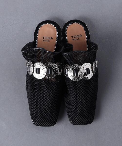 TOGA PULLA(トーガ プルラ)の「<TOGA PULLA(トーガ プルラ)>メッシュ コンチョ スリッパサンダル■■■(サンダル・レディース・ブラック・37/35/36/38)」の12枚目の写真