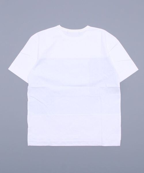 UNION STATION(ユニオンステーション)の「異素材切替デザインTシャツ/ストライプ柄(Tシャツ/カットソー・メンズ・ブラック/ホワイト・M/LL/L)」の17枚目の写真