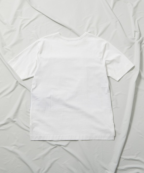 UNION STATION(ユニオンステーション)の「異素材切替デザインTシャツ/ストライプ柄(Tシャツ/カットソー・メンズ・ブラック/ホワイト・M/LL/L)」の16枚目の写真