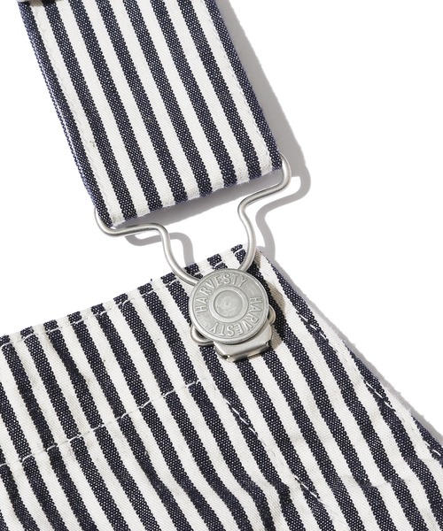 HARVESTY(ハーベスティ)の「HARVESTY/ハーベスティ ストライプオーバーオール オーバーサイズ ストライプ(サロペット/オーバーオール・メンズ・ホワイト系その他/ホワイト系その他2・1/2)」の6枚目の写真