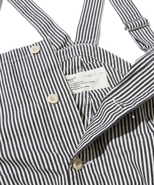 HARVESTY(ハーベスティ)の「HARVESTY/ハーベスティ ストライプオーバーオール オーバーサイズ ストライプ(サロペット/オーバーオール・メンズ・ホワイト系その他/ホワイト系その他2・1/2)」の8枚目の写真