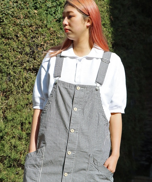 HARVESTY(ハーベスティ)の「HARVESTY/ハーベスティ ストライプオーバーオール オーバーサイズ ストライプ(サロペット/オーバーオール・メンズ・ホワイト系その他/ホワイト系その他2・1/2)」の16枚目の写真