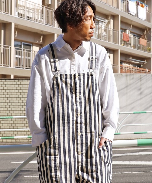 HARVESTY(ハーベスティ)の「HARVESTY/ハーベスティ ストライプオーバーオール オーバーサイズ ストライプ(サロペット/オーバーオール・メンズ・ホワイト系その他/ホワイト系その他2・1/2)」の19枚目の写真