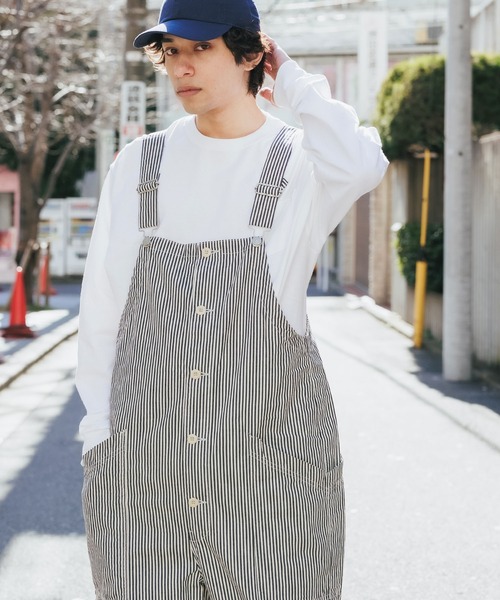 HARVESTY(ハーベスティ)の「HARVESTY/ハーベスティ ストライプオーバーオール オーバーサイズ ストライプ(サロペット/オーバーオール・メンズ・ホワイト系その他/ホワイト系その他2・1/2)」の14枚目の写真