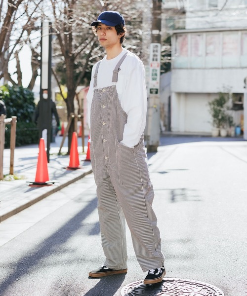 HARVESTY(ハーベスティ)の「HARVESTY/ハーベスティ ストライプオーバーオール オーバーサイズ ストライプ(サロペット/オーバーオール・メンズ・ホワイト系その他/ホワイト系その他2・1/2)」の21枚目の写真