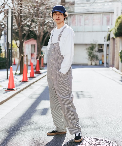 HARVESTY(ハーベスティ)の「HARVESTY/ハーベスティ ストライプオーバーオール オーバーサイズ ストライプ(サロペット/オーバーオール・メンズ・ホワイト系その他/ホワイト系その他2・1/2)」の22枚目の写真