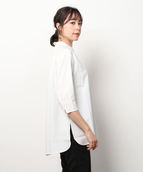 NEW BALANCE（ニューバランス）の「【別注】ニューバランス New Balance THE CITY シャツ 限定コラボ（シャツ/ブラウス・レディース・エメラルド/ホワイト・S/M/L/XL）」の3枚目の写真