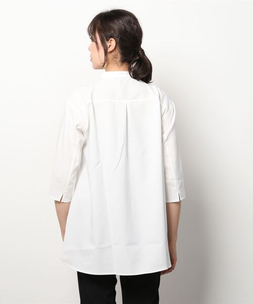 NEW BALANCE（ニューバランス）の「【別注】ニューバランス New Balance THE CITY シャツ 限定コラボ（シャツ/ブラウス・レディース・エメラルド/ホワイト・S/M/L/XL）」の4枚目の写真