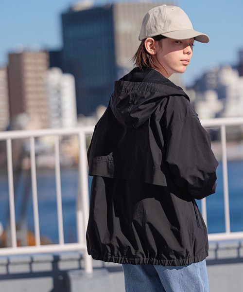 GLOBAL WORK（グローバルワーク）の「AND YUA ANY/撥水マウンテンパーカー/261478（マウンテンパーカー・キッズ・ブラック/ベージュ・150cm/160cm）」の5枚目の写真