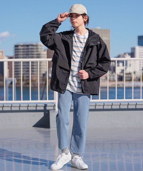 GLOBAL WORK（グローバルワーク）の「AND YUA ANY/撥水マウンテンパーカー/261478（マウンテンパーカー・キッズ・ブラック/ベージュ・150cm/160cm）」の9枚目の写真