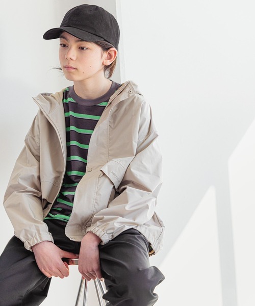 GLOBAL WORK（グローバルワーク）の「AND YUA ANY/撥水マウンテンパーカー/261478（マウンテンパーカー・キッズ・ブラック/ベージュ・150cm/160cm）」の10枚目の写真