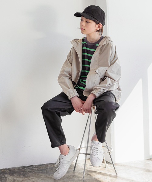 GLOBAL WORK（グローバルワーク）の「AND YUA ANY/撥水マウンテンパーカー/261478（マウンテンパーカー・キッズ・ブラック/ベージュ・150cm/160cm）」の12枚目の写真