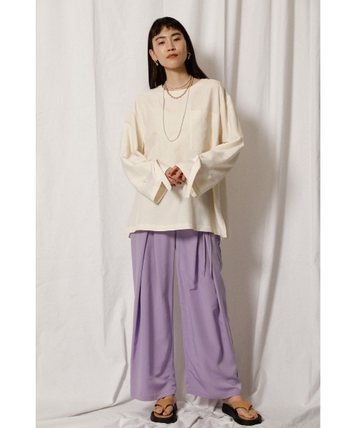 crie conforto（クリーコンフォルト）の「ショルダー釦ブラウス（シャツ/ブラウス・レディース・ブラック/オフホワイト/イエロー・SMALL/MEDIUM）」の15枚目の写真