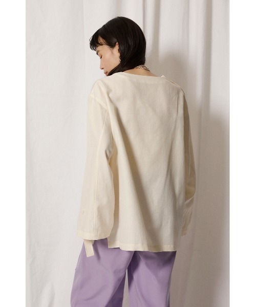 crie conforto（クリーコンフォルト）の「ショルダー釦ブラウス（シャツ/ブラウス・レディース・ブラック/オフホワイト/イエロー・SMALL/MEDIUM）」の18枚目の写真