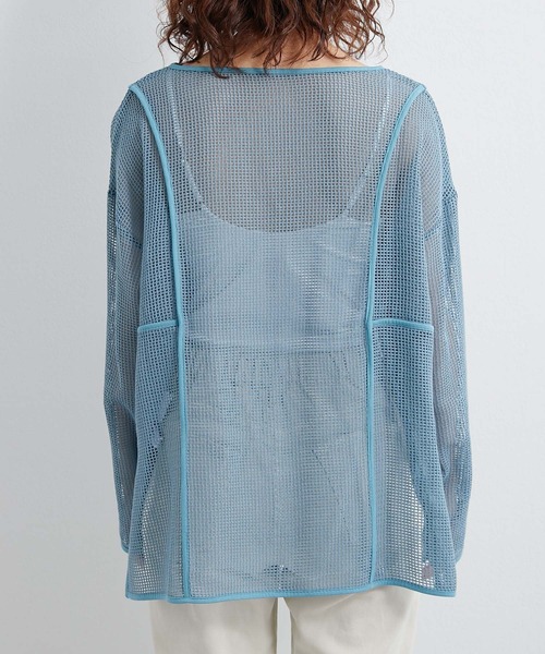 CIAOPANIC TYPY（チャオパニックティピー）の「コットンメッシュパッチワークプルオーバー（Tシャツ/カットソー・レディース・ブラック/ブルー/アイボリー・ONE SIZE）」の19枚目の写真