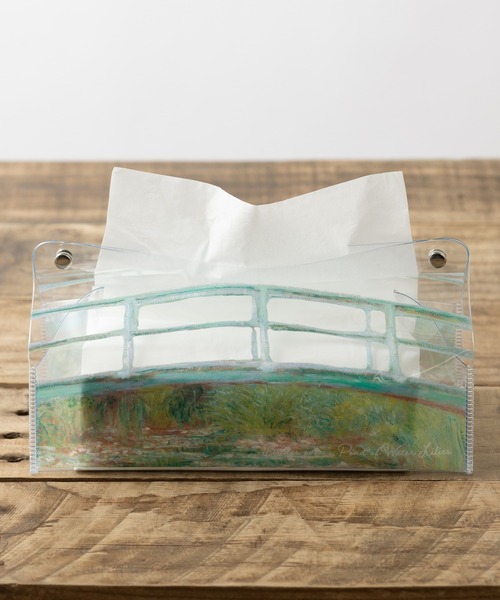 Jubilee（ジュビリー）の「犬 猫 名画アート など クリアティッシュケース モネ（インテリア雑貨・レディース・A/B/C/D/E/F/その他1/G/H/I/J/その他2/K/N/M/L/P/Q/O/R/S/その他5/その他3/その他4/その他6/その他7/その他9/その他12/その他8/その他10/その他13/その他11・FREE）」の3枚目の写真