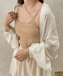 apres jour clair | 【apresjour clair】バッククロスキャミソール【ZOZOTOWN限定アイテム】(キャミソール)