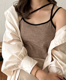 【apres jour clair】カップ付きバッククロスキャミソール【ZOZOTOWN限定アイテム】