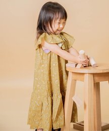 premier 総柄ビッグカラーワンピース