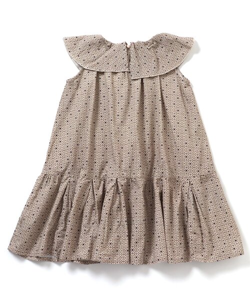 Ampersand（アンパサンド）の「premier 総柄ビッグカラーワンピース（ワンピース・キッズ・ベージュ/グレー/イエロー/グリーン・80/70/90/130/100/110/120/140）」の13枚目の写真