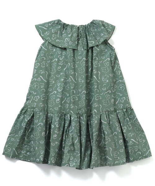 Ampersand（アンパサンド）の「premier 総柄ビッグカラーワンピース（ワンピース・キッズ・ベージュ/グレー/イエロー/グリーン・80/70/90/130/100/110/120/140）」の12枚目の写真