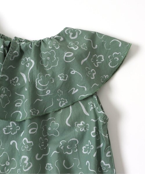 Ampersand（アンパサンド）の「premier 総柄ビッグカラーワンピース（ワンピース・キッズ・ベージュ/グレー/イエロー/グリーン・80/70/90/130/100/110/120/140）」の8枚目の写真