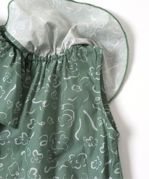 Ampersand（アンパサンド）の「premier 総柄ビッグカラーワンピース（ワンピース・キッズ・ベージュ/グレー/イエロー/グリーン・80/70/90/130/100/110/120/140）」の7枚目の写真