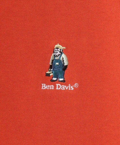 BEN DAVIS(ベンデイビス)の「BEN DAVIS/ベンデイビス ビッグシルエット ワンポイント ミニゴリラ 刺繍 ラガーシャツ(ポロシャツ・メンズ・ホワイト/チャコールグレー/ブルー系その他/オレンジ系その他・M/L/XL)」の20枚目の写真