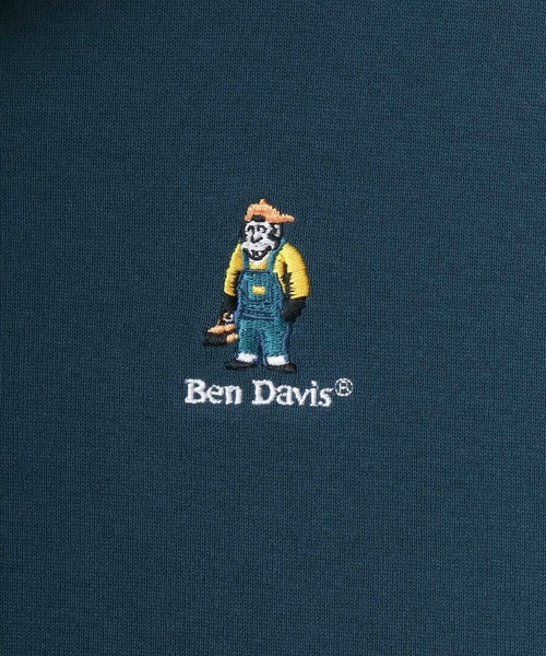 BEN DAVIS(ベンデイビス)の「BEN DAVIS/ベンデイビス ビッグシルエット ワンポイント ミニゴリラ 刺繍 ラガーシャツ(ポロシャツ・メンズ・ホワイト/チャコールグレー/ブルー系その他/オレンジ系その他・M/L/XL)」の19枚目の写真