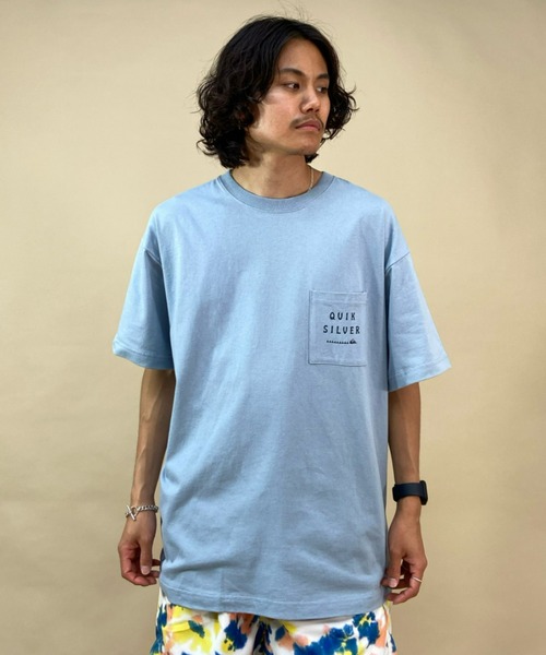 Quiksilver(クイックシルバー)の「QUIKSILVER/クイックシルバー オーバーサイズ スクエアロゴTシャツ/ドロップショルダー /ポケットTシャツ QST222605M(Tシャツ/カットソー・メンズ・ホワイト/ブルー/グリーン・XL/L/M)」の13枚目の写真