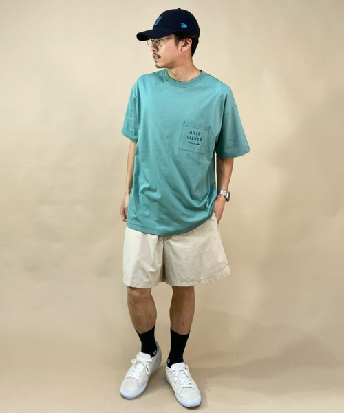 Quiksilver(クイックシルバー)の「QUIKSILVER/クイックシルバー オーバーサイズ スクエアロゴTシャツ/ドロップショルダー /ポケットTシャツ QST222605M(Tシャツ/カットソー・メンズ・ホワイト/ブルー/グリーン・XL/L/M)」の15枚目の写真