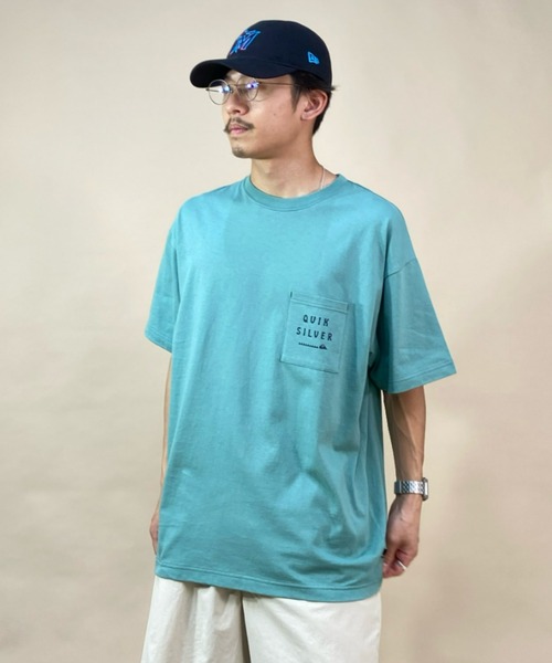 Quiksilver(クイックシルバー)の「QUIKSILVER/クイックシルバー オーバーサイズ スクエアロゴTシャツ/ドロップショルダー /ポケットTシャツ QST222605M(Tシャツ/カットソー・メンズ・ホワイト/ブルー/グリーン・XL/L/M)」の19枚目の写真